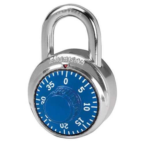 American Lock A400K Stainless Steel Combination 2" Padlock, Combination Alike, Blue Dial, Boxed