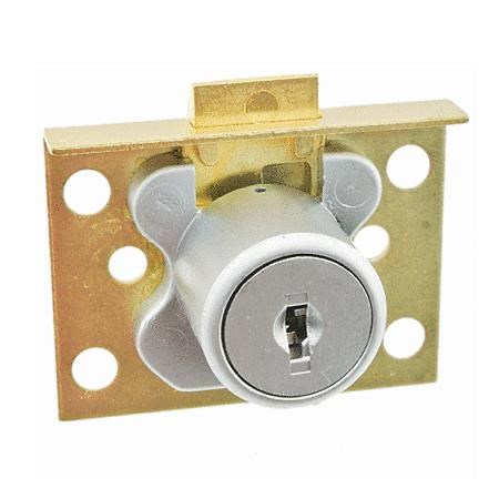 CCL 02065-1/2 US4 KA #CAT30 Spring Latch Drawer Lock, 7/8" Cylinder