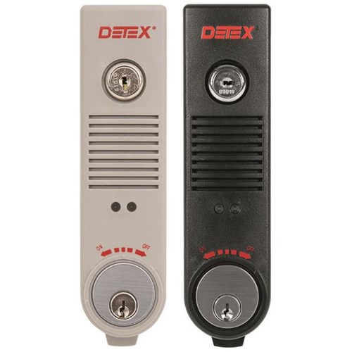 Detex EAX-500 Exit Alarm, Surface Mounted, Less Cylinder, Gray