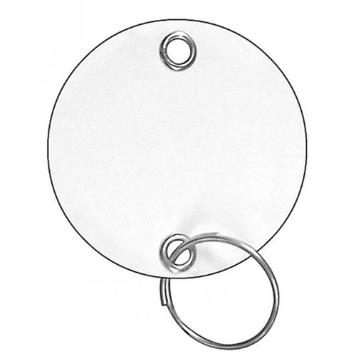 HPC EYR-5 Fiber ID Tags with Ring, 1-1/4" Diameter (pack of 100)