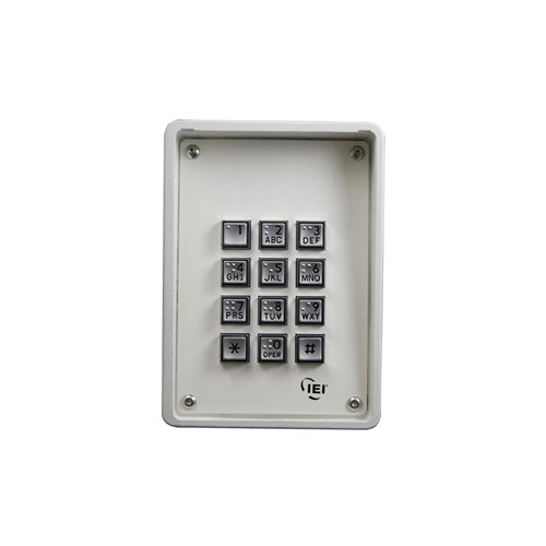 IEI 212rR Indoor/Outdoor Surface Mount Ruggedized Keypad, White