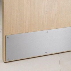 Ives 8400 32D 10" x 34" Protection Kick Plate, Satin Stainless Steel