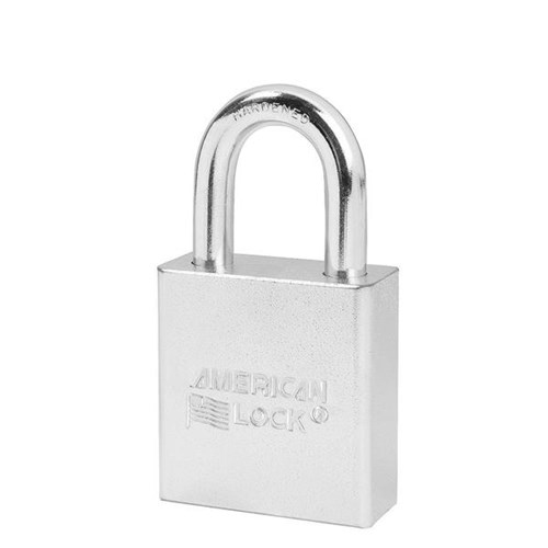 American Lock AME A5200KZ Solid Steel Rekeyable Pin Tumbler 1-3/4" Padlock, 1-1/8" Shackle, 0-bitted