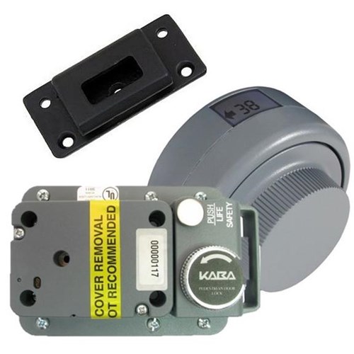 Kaba Mas CDX-10 Combination Door Unit with Non-Drill Resistant Hard Plate, #2 Strike, 521025/521031