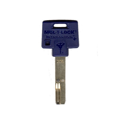 Mul-T-Lock 206SP-KEYBLU Key Blank with Nylon Head