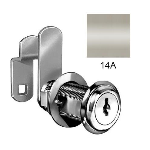 CompX National C8073-C413A-14A KA Cam Lock, Disc Tumbler, 1-3/16" Length, Bright Nickel