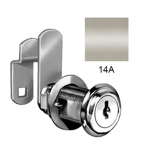 CompX National C8075-C415A-14A KA Cam Lock, Disc Tumbler, 1-7/16" Length, Bright Nickel