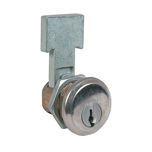 CompX National C8137-26D KD Metal Drawer Lock, 1/4" Material Thickness, Satin Chrome