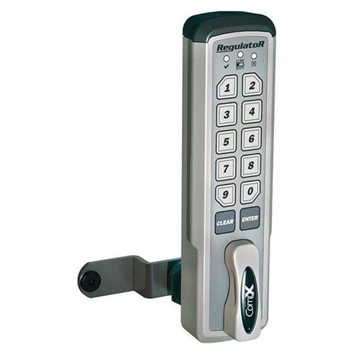 CompX REG-M-V-3 Manual Locking RegulatoR Electronic Cam Lock, 1-3/16" Cylinder, Vertical Mount