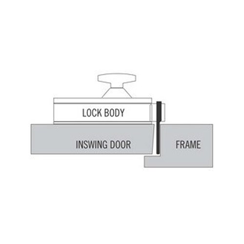 S&G 8497-001 #1 Strike for Inswing Doors