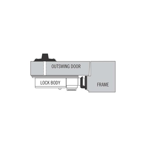 S&G 8497-002 #2 Strike for Outswing Doors