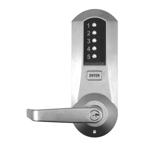 Kaba Simplex 5021-XKWL-26D-41 Mechanical Pushbutton Lock, Kaba 90 Keyway, Satin Chrome