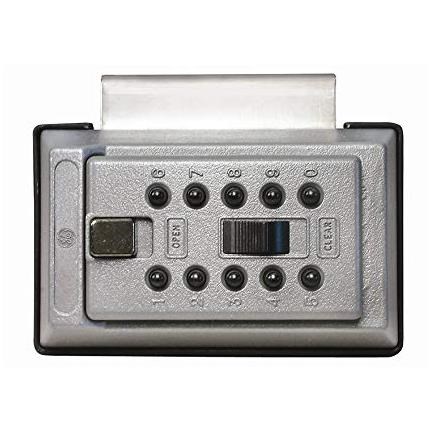 Kidde 001017 J5 Portable over-The-Door Mount Pushbutton Lock Box, Titanium Grey
